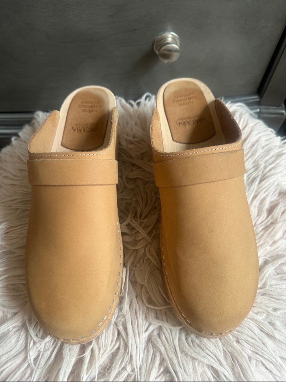 Maguba Camel Slip-On Clogs - Picture 2 of 10